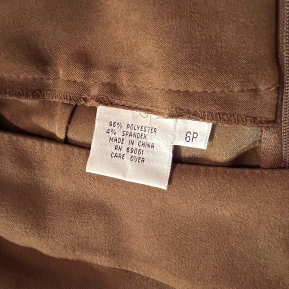 Vintage Brown microfiber mini skirt - size 6 Petite - Picture 3 of 4